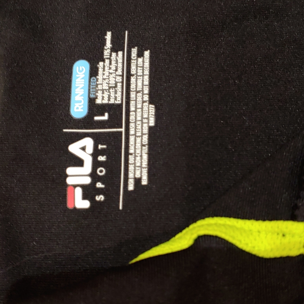 Fila Sport Men's Running Fitted Pullover Zip shirt size L - Picture 4 of 14